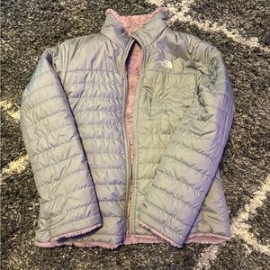 North Face Girls jacket reversible
